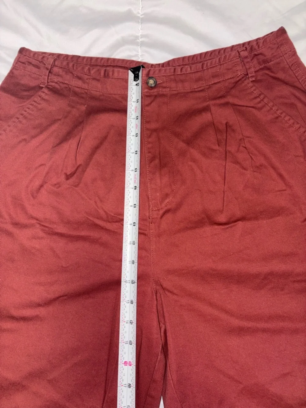 The Territory Ahead Men’s Pleated Chino Baggy Cotton Shorts Size Large 14